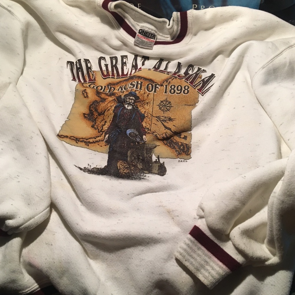 Vintage gold rush sweater